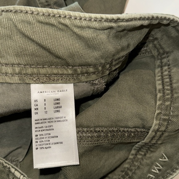 American Eagle olive green mini skirt 8 long - Picture 5 of 7